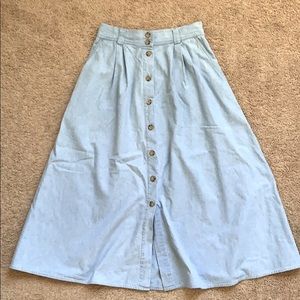 ✨ FINAL SALE Vintage denim blend midi skirt